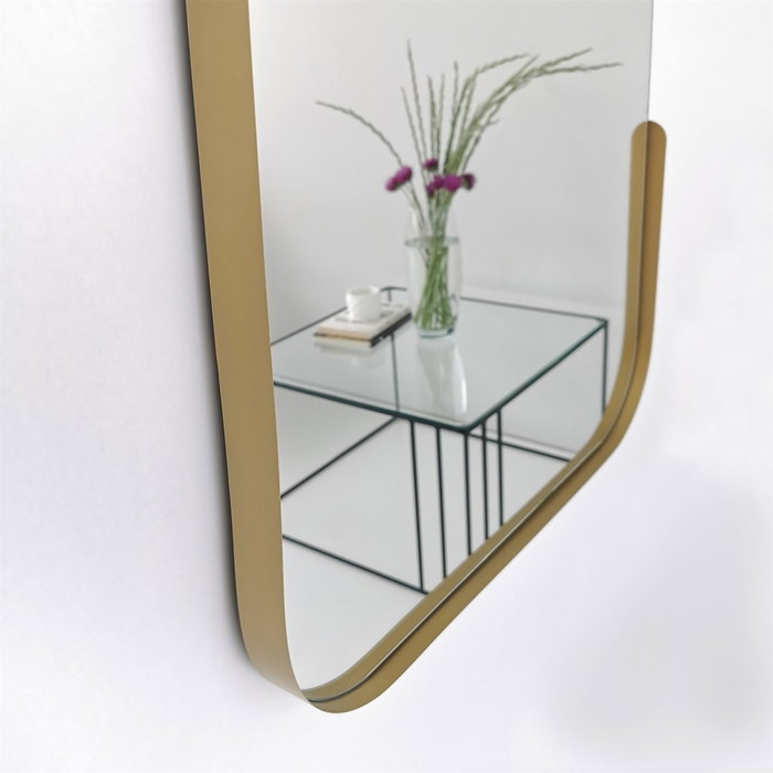 Hanah Home Espejo Smooth Dorado